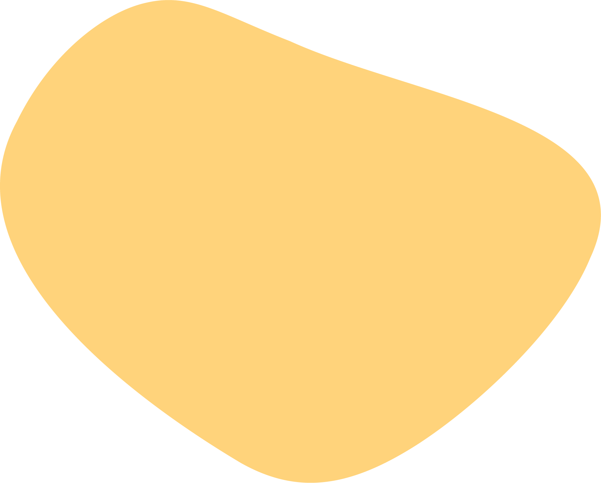forma redondeada amarilla fondo